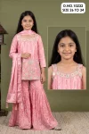 Fenil 10232 Ho Silk Embroidery Kids Girls Wear Sharara Suits